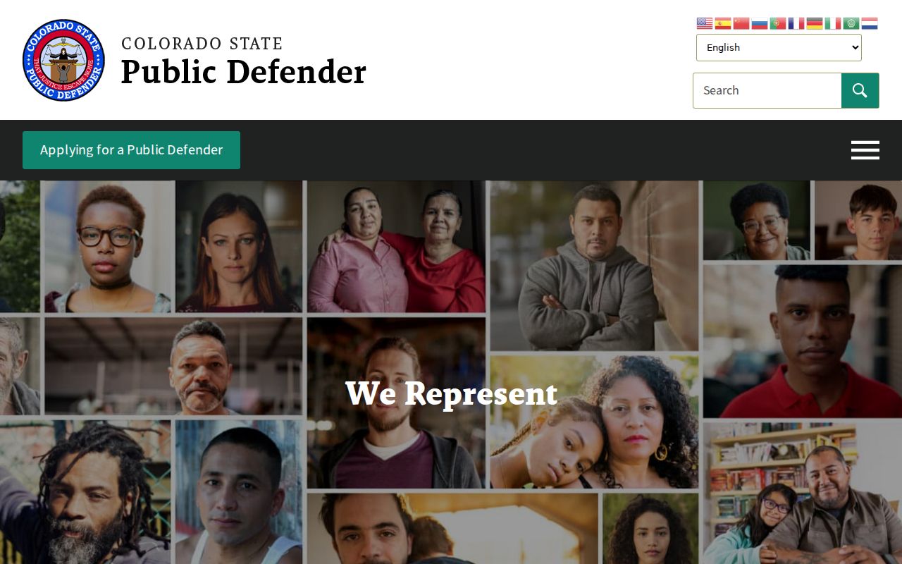 Colorado State Public Defender official office directory