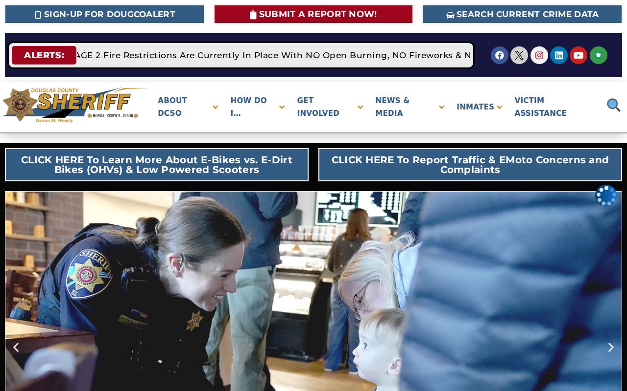 Douglas County criminal history Sheriff official website